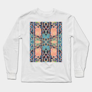 Fijian Tapa Cloth C25 by Hypersphere Long Sleeve T-Shirt